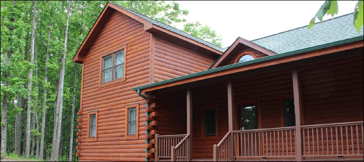 Log Home Staining in Winchester City, Virginia